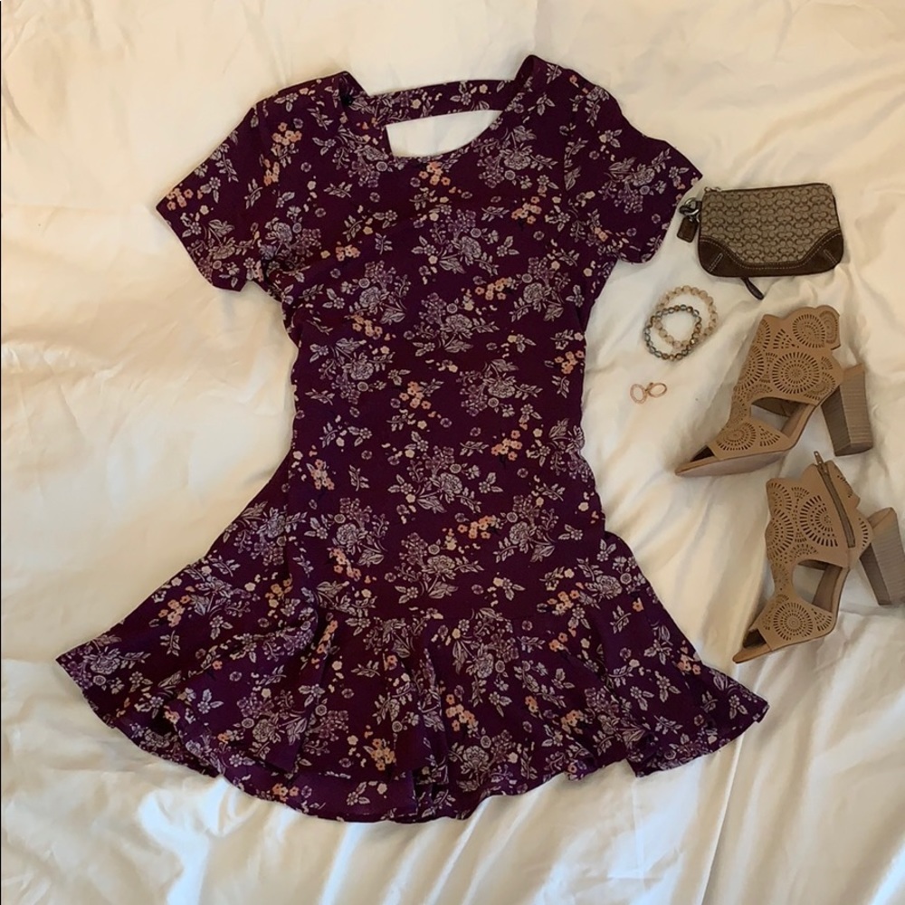 🙂 BOGO Francesca’s Purple Floral Dress